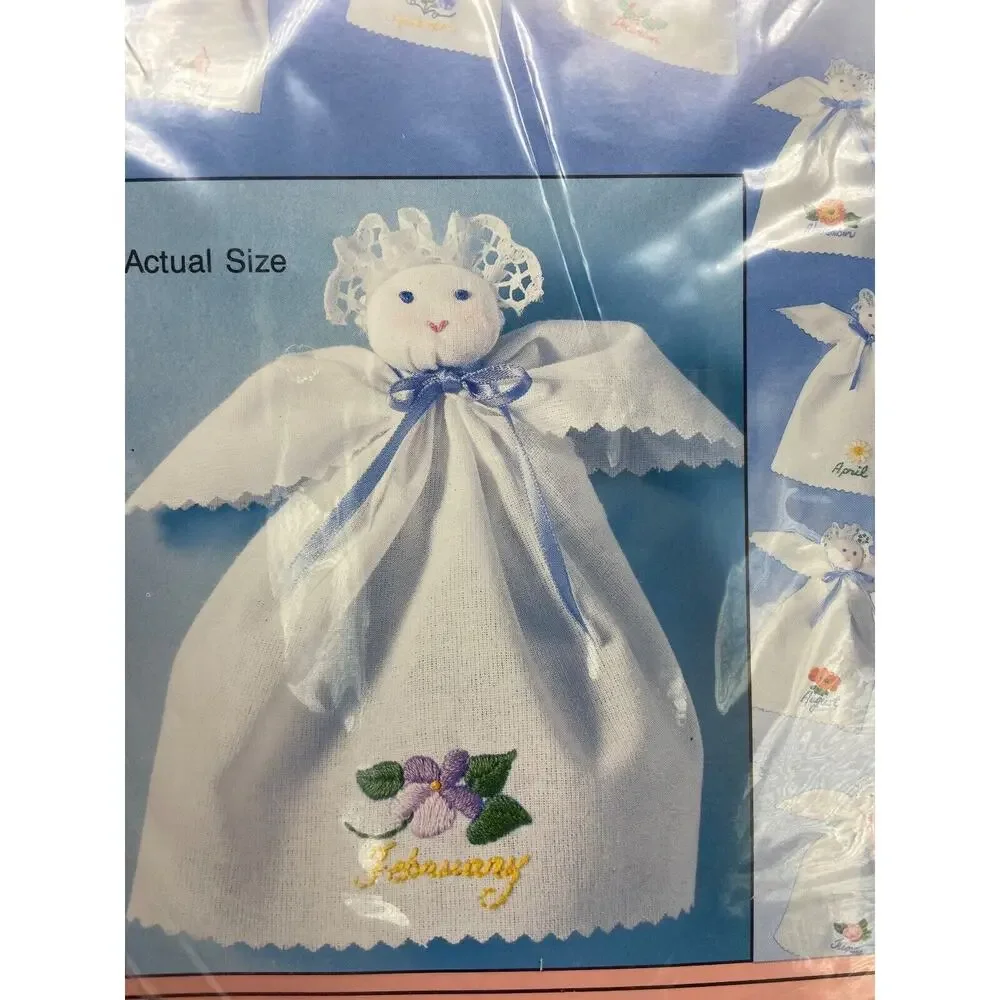 New Bucilla Flowers of the Month 1992 Gallery Stitches 12‎ Littlest Angels 33260